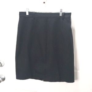 Jessica Scott petites Black midi Skirt, Sz 12